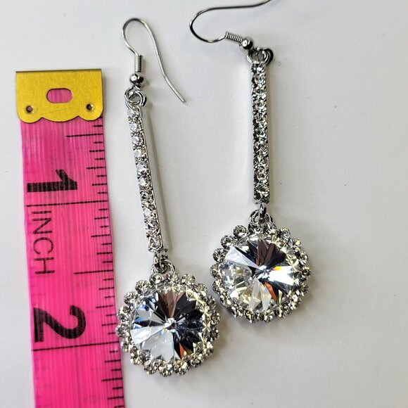 Crystal Chandelier Earrings Crystal Drop Long Earrings - Picture 7 of 13
